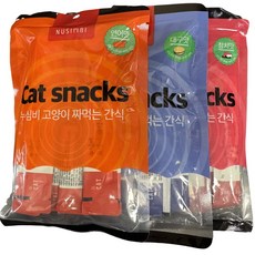 누심비 고양이 짜먹는 간식 길고양이 대용량 15g 3가지맛 90개, 참치맛, 대구맛, 연어맛 참치맛, 대구맛, 연어맛