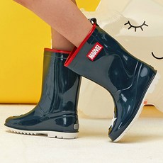 마블 캡틴 스타 PVC 장화 레인부츠 남아 아동 초등 학생 캡틴아메리카 캐릭터 클래식 여름 비장화