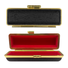 도장 케이스 골드 파우치 지갑 보관함 도장집 개인 법인 인감도장, 블랙