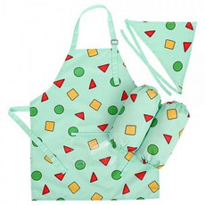 짱구는못말려 키즈패턴 앞치마 토시두건 3종세트, 본상품선택