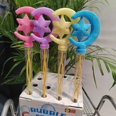 비눗방울기계 대형 스틱 어린이 장난감 놀이공원 대형 행사 테마파크 상업용, 별 버블바 + 비누액, 1개