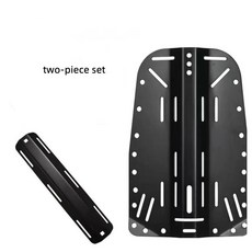 블랙 알루미늄 스쿠버 다이빙 테크닉 백 플레이트 다이버 플레이트, 3.싱글탱크어댑터