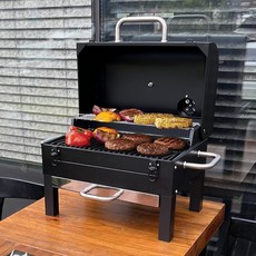 카나모 로우 훈제 바베큐그릴 휴대용바베큐그릴 캠핑바베큐그릴 숯불그릴 화로 불판, 1개