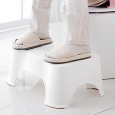 변기 발받침대 쾌변도우미 디딤대 욕실 발판, 화이트