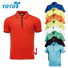 토토 반팔티 쿨론 미니홈 지퍼 카라 9색상 공용