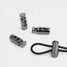 패션스타트 에센셜 가방 의류 끈 길이조절 일자스토퍼 흑니켈 4개입, 1개