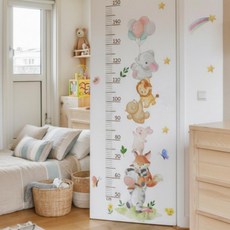 키측정 스티커 시트지 벽지 키재기 아이 가정용 아기방 꾸미기 유아모살라코, 상세페이지 참조