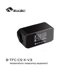 Bykski BTFCCSXV3 온도계 물 흐름 OLED 디스플레이용 워터 쿨러 모니터 이중 G14 오류 경보, 01 B-TFC-CS-X-V3, 1개
