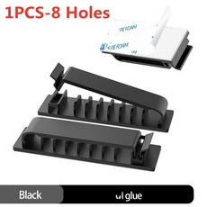 케이블 정리기 코드 관리 와이어 홀더 USB 와인더 마우스 키보드 이어폰 보호용 실리콘 클립, 1