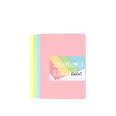 star starred 4컬러 두꺼운 색지(4 COLORED Thick PAPER), 250g A5 120매