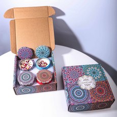香氛蠟燭 禮盒 臥室客廳香薰 乾花香薰 助眠安神 G款 6X4cm 4個裝套裝, G款  6X4cm 4個裝套裝,可以看詳情味道表備註味道
