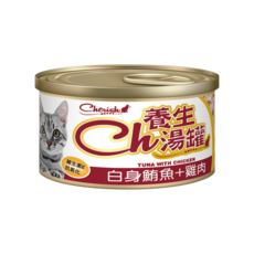 CH養生湯罐 貓罐頭, 80g, 24個, 雞肉+鮪魚