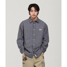 와키윌리 WACKY WILLY 시어서커 체크 긴팔셔츠 네이비 WA2601SH11NA 168908