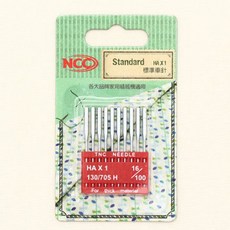 패션스타트 NCC 가정용 미싱바늘(본봉용) 16호 10개입, 1개