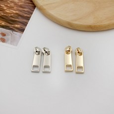 국산 5호 사각 코일지퍼슬라이더 지퍼손잡이, 골드, 1개