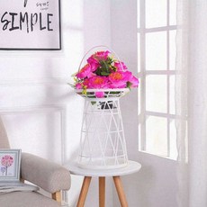 플라워 스탠딩 화기 28x60cm 인테리어 바구니 화분 꽃꽂이 수반