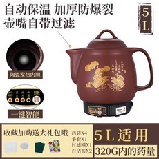 중탕기 전기 약탕기 제조기 유리 녹색 방폭 한의원 8L, 8L 원터치 스마트 명음 나노 논스틱 팬