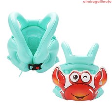 正品加厚托馬斯kitty貓充氣背心 卡通雙氣囊兒童游泳圈救生衣, 充氣背心-小恐龍M（20-40）,單獨商品+打氣筒