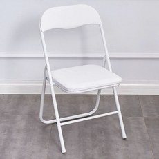야외 낮은 접이식의자 휴대용 간이 보조의자 행사용 의자, 1인용, 화이트 가죽 40cm