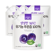 내추럴박스 유기농 푸룬즙 NFC 착즙주스, 4개, 500ml
