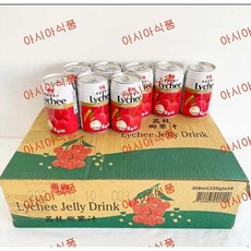 판다중국식품 태산 리치젤리음료 리치음료, 24개, 308ml