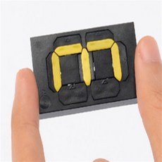 이유짱 다용도 회전식 멀티 넘버링 소형 주차현황판, N2 - 노랑