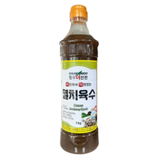 청우 더진한 멸치육수 업소용 1kg 멸치국수 칼국수 잔치국수육수, 1개