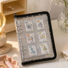 포코넛 A5 육공 띠부실 수집용 다이어리 속지포함, 1개, 블랙(검정)