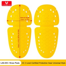 오토바이 라이딩 슈트 CE2 보호대 세트, 원 사이즈, LAS-K 무릎 보호대