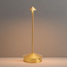 알루미늄 무선 테이블 램프 2팩 6000mAh 충전식 휴대용 터치 LED 레스토랑파티오용 야외 방수 조광식 - 블랙골드 1개