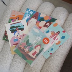 일러스트 성경 말씀 카드 엽서 세트/예수님 굿즈 set, 상세페이지 참조, 상세페이지 참조