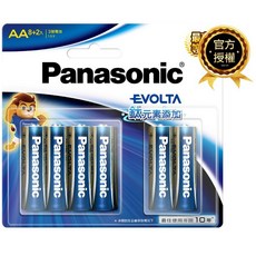 Panasonic EVOLTA 鈦元素電池 3號/4號電池, 1個, 3號，8+2(10顆)
