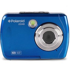 폴라로이드 IS048 방수 인스턴트 공유 16메가픽셀 디지털 휴대용 핸드헬드 액션 카메라 블루 미국무료배송, 1개