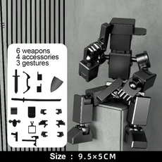 피규어 장난감 움직일 수있는 로봇 다중 관절 더미 13 3D 인쇄 마네킹 액션 피겨 모델 인형 Shapeshift 로, 02 Black