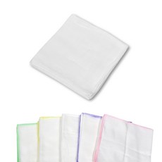 쇼핑킥 국내산 순면 100% 가제 손수건 뛰어난 흡수력 민무늬 무지 가제손수건 10장