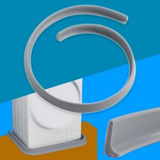 워터펜스 L자형 실리콘 물막이 100x3x1.5cm (그레이), 그레이, 1개