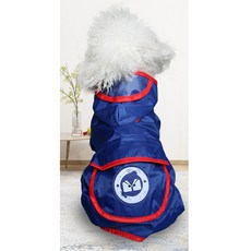 희미몰 반려견 방수비옷 레인코트 우비 비옷 귀여운우비 방수우비 강아지비옷, 남색, 1개