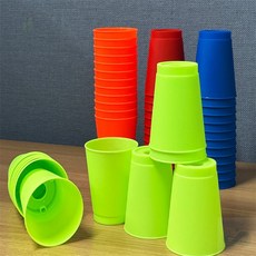 여름다미추천 스택킹컵 스피드 스택 컵 12개입, 레드