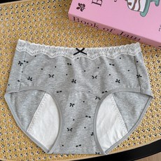 法式少女感生理褲 一片式全包裹設計, 點夢蝶結