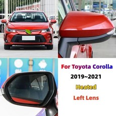 자동차 사이드 미러 유리 도어 윙 리어 뷰, 1개, 8. 19-21-Corolla-L