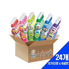 팔도 뽀로로 음료 235ml 6가지맛 x 4세트 (24개)
