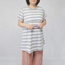 마미누리반팔 코코 수유티 임산부 홈웨어 산모 수유복 임부티셔츠 177104