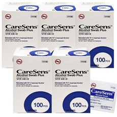 케어센스 일회용 알콜스왑 플러스, 5개