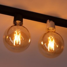 레일용 LED 에디슨 전구 G95 3w 소켓일체형 볼구 레일조명 카페조명, 1개, 블랙