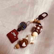 卡通餅乾造型串珠掛件 書包包包配飾