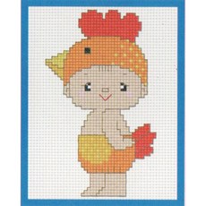 綺綺愛編織 卡通生肖十字繡材料包 材料組，DIY手工藝品，居家裝飾，出清特價, 1個, 2