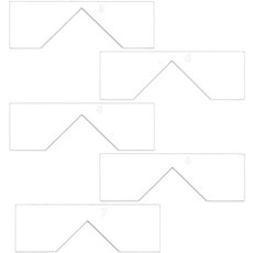 투명 아크릴 코너 베벨링 도구 클리어 5개 세트 2x6cm