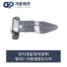탑차(1~25톤) 옆문 힌지 경첩 우 22x7cm/가온파츠, 1개