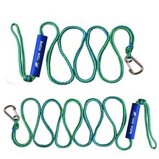 스테인리스 클립이 탑 있는 2 1 보트 브레이드 헤비 선박 개 스키 듀티 로프 도크 마린 카약 제트 도크 라인용 라인 보트, 10mm2.1m 1PC