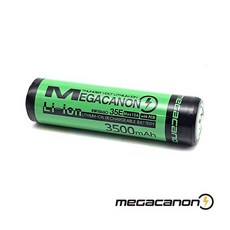 메가캐논 18650 삼성SDI INR18650-35E 13A 고방전 보호회로 MEGACANON 3500mAh, MEGACANON 3500 13A 돌출(볼록)